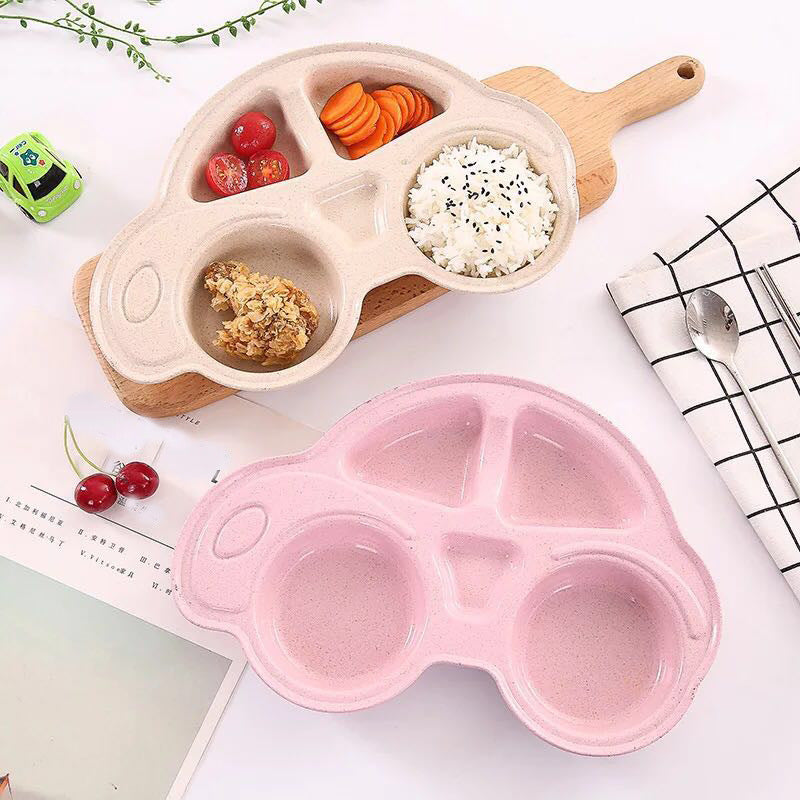 1 Pcs Car Shaped Plate For Kids